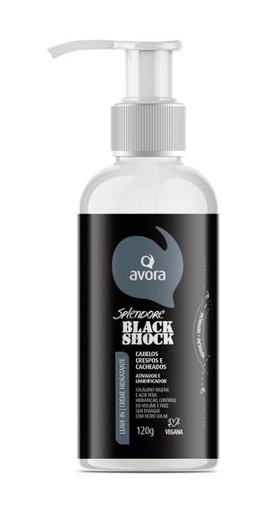 Imagem de Avora Splendore Black Shock Leave-In Creme Hidratante Sem Enxágue 120g