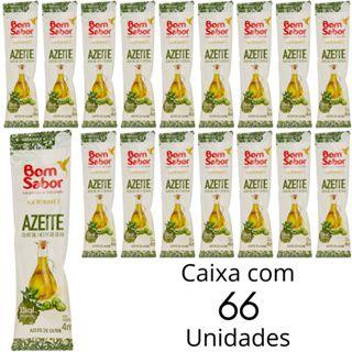 Imagem de Azeite De Oliva Bom Sabor Em Sachê 4ml Caixa Com 66 Unidades Para Saladas Restaurante e Pousada