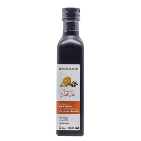 Imagem de Azeite de oliva extra virgem com laranja e baunilha-ORANGE & VANILLA OLIVE- Folhas de Oliva-250 ml