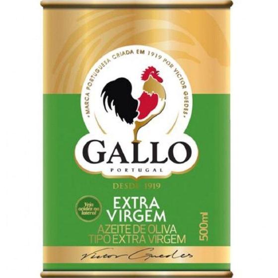 Azeite de Oliva Extra Virgem Lata 500ml 1 UN Gallo Menor preço em Azeite de Oliva Extra Virgem Lata 500ml 1 UN Gallo