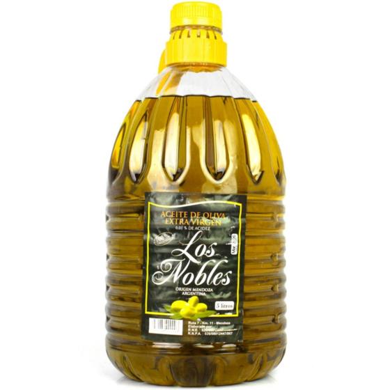 Azeite De Oliva Extra Virgem Premium Argentino 0,01% De Acidez Los Nobles 5L Menor preço em Azeite De Oliva Extra Virgem Premium Argentino 0,01% De Acidez Los Nobles 5L