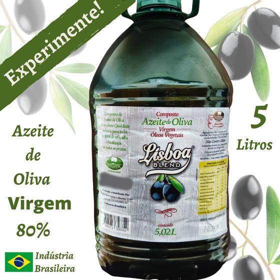 Azeite Virgem de Oliva 80% Puro 5 Litros Nacional Econômico Custo Benefício Menor preço em Azeite Virgem de Oliva 80% Puro 5 Litros Nacional Econômico Custo Benefício