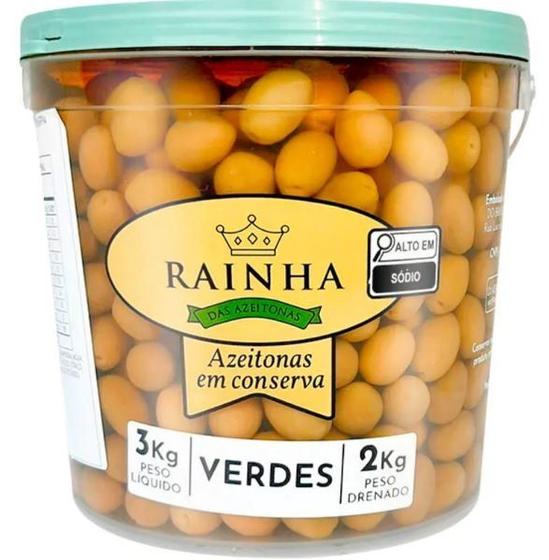 Imagem de Azeitona Verde com Caroço 2kg - Rainha
