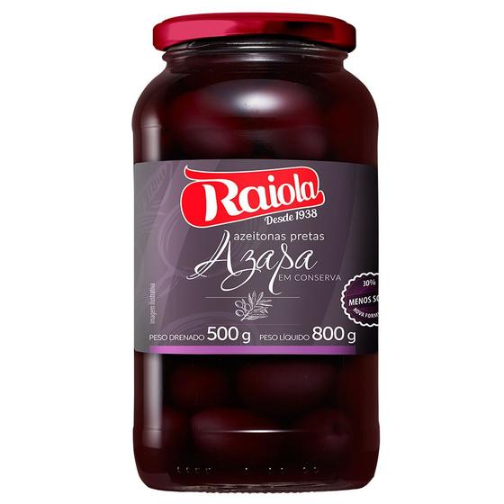 Imagem de Azeitonas pretas azapa Raiola 500g