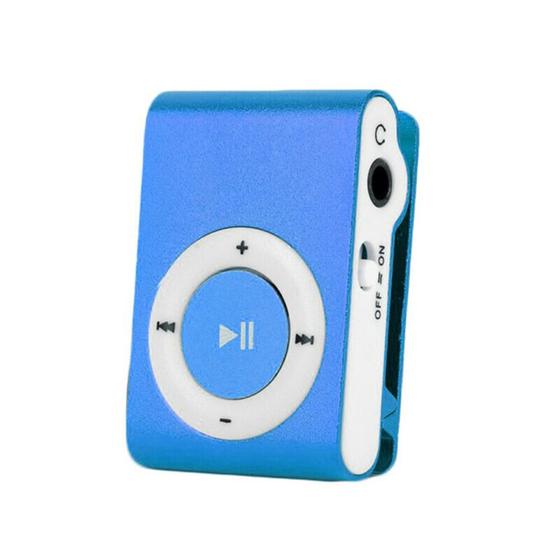 Imagem de (Azul) Micro SD MP3 Player Portátil Mini MP3 Player Clip USB Music Play Micro SD Card