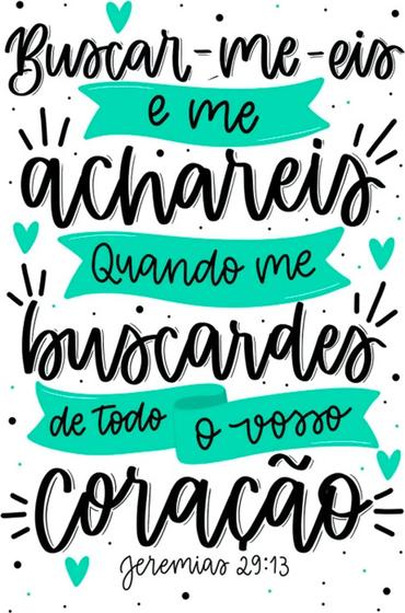 Azulejo Personalizado tema Bíblico Buscar me eis e me achareis ...
