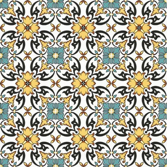 Imagem de Azulejos Colonial Português em porcelana decorativos kit com 12 peças 