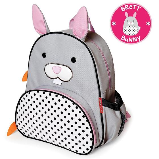 Imagem de B-16-025 Mochila Infantil Coelho Zoo Cinza e Rosa Skip Hop 3+