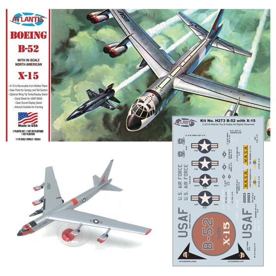 Imagem de B-52 E North American X-15 1/175 Atlantis 0273 B52 - Kit para montar e pintar - Plastimodelismo