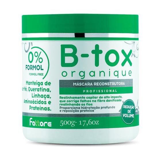 Imagem de B-tox Orgânico Fattore B-tox Organique Reconstrutor 500g
