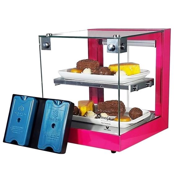 Imagem de B-VFD32 - Vitrine fria Beta 32cm Rosa Dupla com 6 Gelo-X - Bivolt - Omega