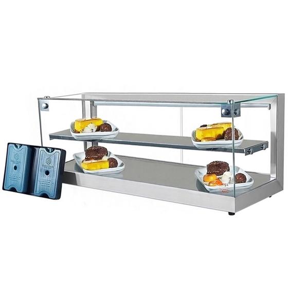 Imagem de B-VFD92 - Beta Vitrine fria 92cm Prata Dupla com 20 Gelo X - Bivolt - Omega