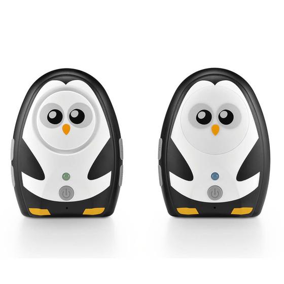 Imagem de Babá Eletrônica Áudio Digital Pinguim Preto e Branco Bivolt Multikids Baby - BB024