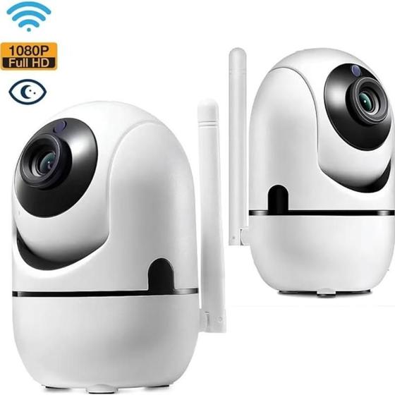 Imagem de Babá Eletrônica Camera Ip Wifi Giratória Com Visão Noturna 1 Antena