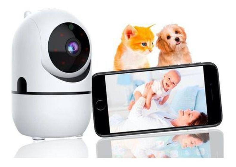 Imagem de Babá Eletrônica Câmera Sem Fio Wifi Visão Noturna Microfone