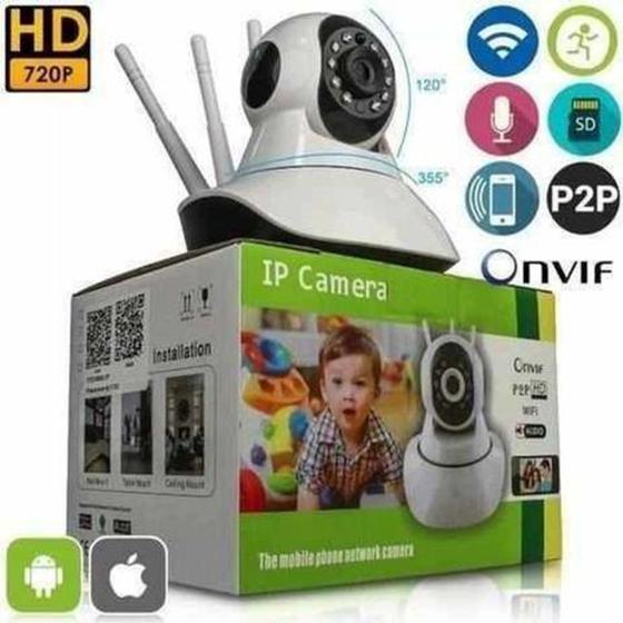Imagem de Babá Eletrônica Câmera Wi-fi Visão Noturna C/microfone S/fio - luatek