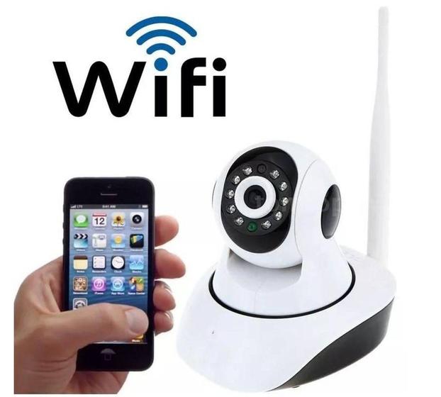 Imagem de Babá Eletrônica Câmera Wifi 2 Antenas App Yoosee Com Áudio