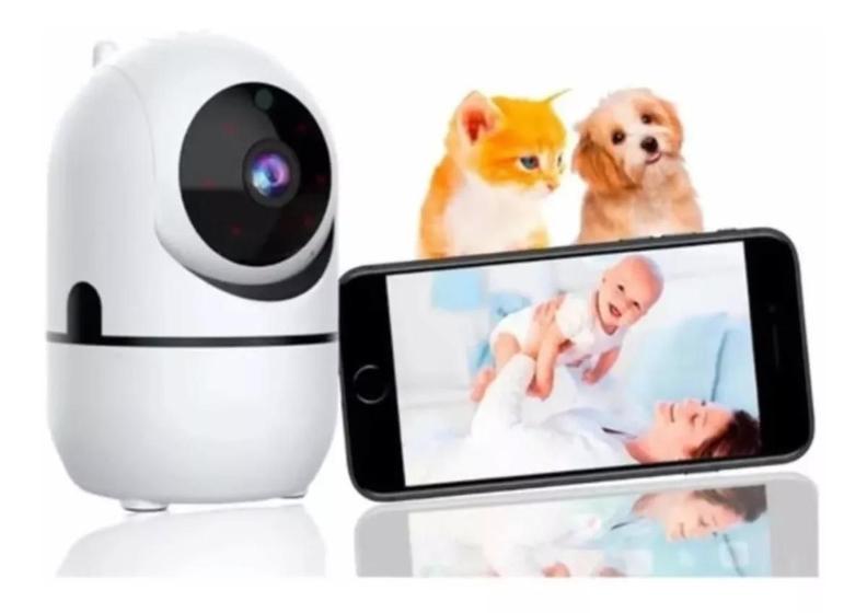 Imagem de Babá Eletrônica Câmera Wifi Sem Fio Visão Noturna Microfone
