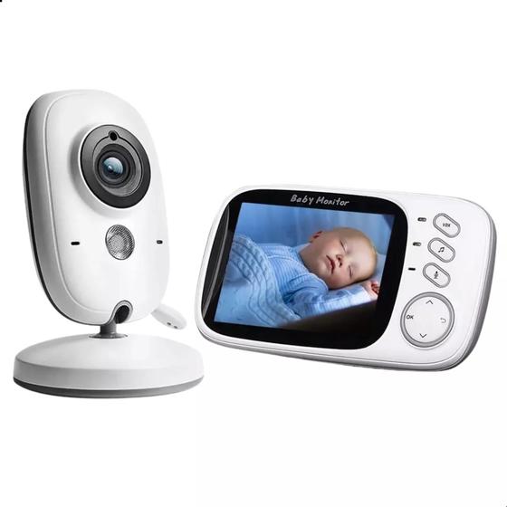 Imagem de Babá Eletrônica Microfone I Monitor I Câmera Visão Noturna Com Temperatura