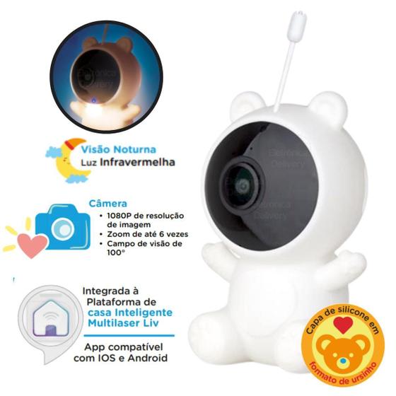 Imagem de Baba Eletronica Wifi Peek-A-Boo Multikids Baby - Bb1156