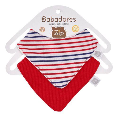 Imagem de Babador Bandana Forro Impermeavel Kit Bebe Fofinho Premium Zip