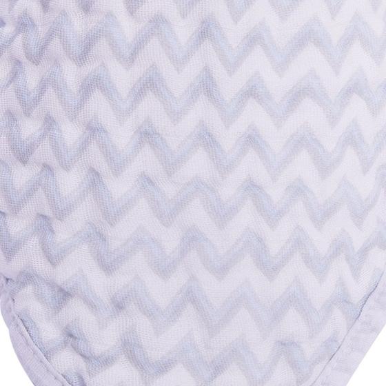 Imagem de Babador Bandana Soft Premium Papi Baby Chevron Azul 2 peças