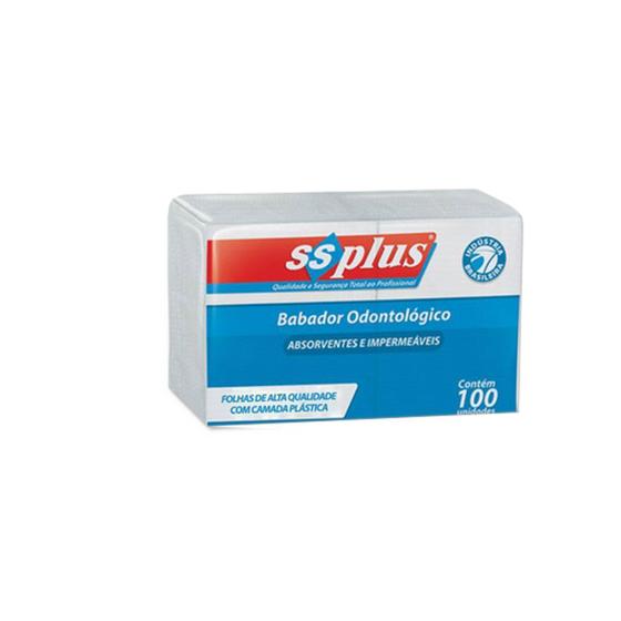 Imagem de Babador Branco com 100 UN - SSPlus