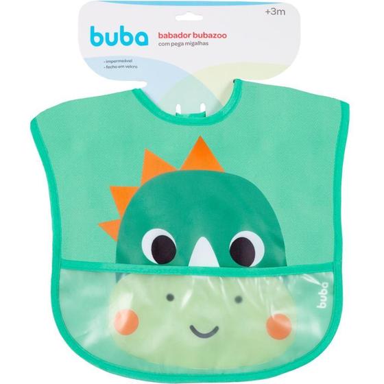 Imagem de Babador Buboo Dino Com Bolso Pega Migalhas 17075 Buba