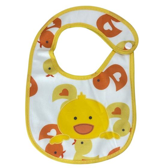 Imagem de Babador de Patinho para Bebê Impermeável 100% Algodão Castela