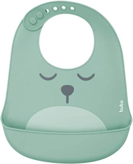 Imagem de Babador De Silicone Com Pega Migalhas Gumy Verde Buba