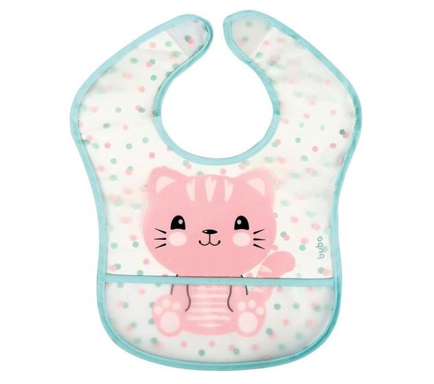 Imagem de Babador Impermeável com Bolso Gatinho - Buba