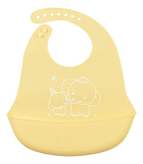 Imagem de Babador Infantil de Silicone Fratelli Amarelo