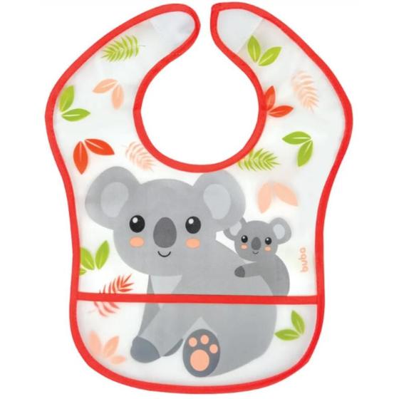 Imagem de Babador Para Bebê Com Bolso Impermeável Coala