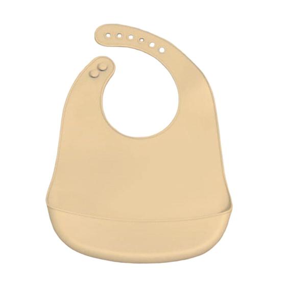 Imagem de Babador Silicone Bebê com Bolso Pega Migalhas Impermeável com Fecho Ajustável 