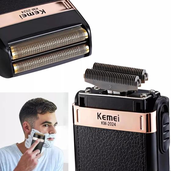 Imagem de Babeador Profissional Elétrico Kemei Shaver Km-2024 Portátil - Bivolt