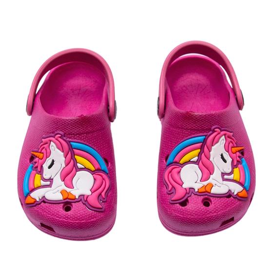 Imagem de Babuche Infantil Menina Croks infantil Menina Unicornio