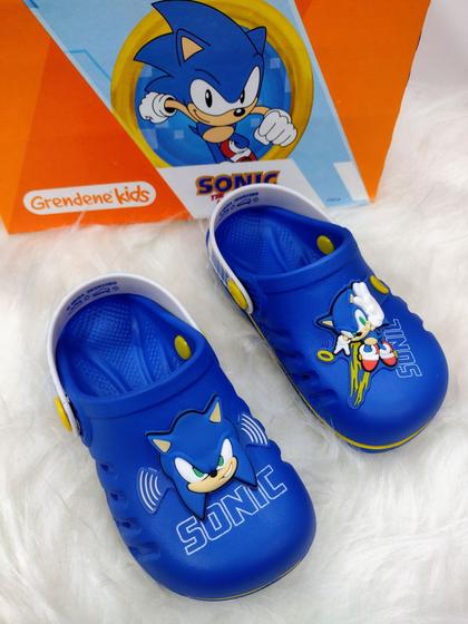 Imagem de Babuche Infantil Preto Sonic Speed Grendene Kids 22594