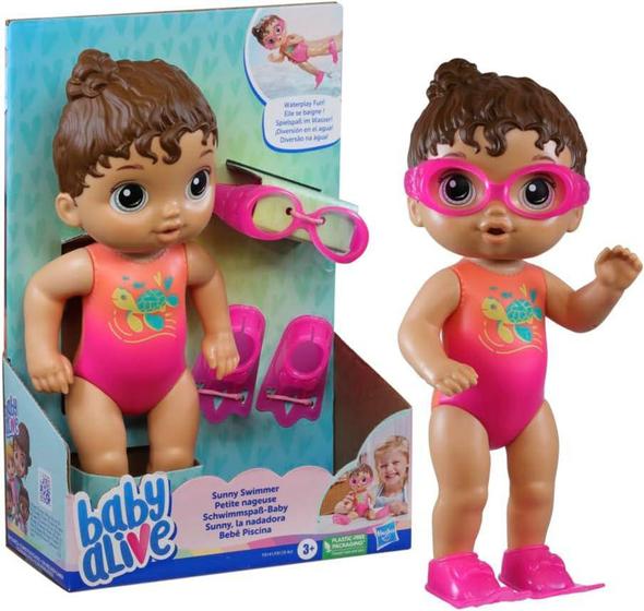 Imagem de Baby Alive Bebê Piscina Morena - Hasbro F8141