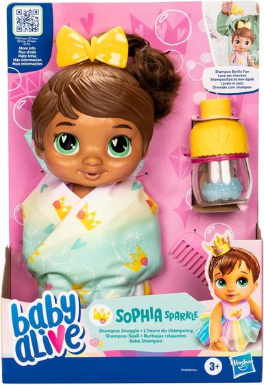 Imagem de Baby Alive - Boneca Bebê Shampoo - Morena F9120 - Hasbro