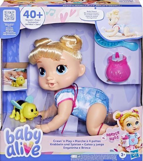 Imagem de Baby Alive Engatinha de cabelos loiros   Hasbro F9709