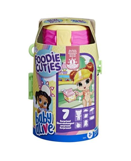 Imagem de Baby alive foodie cuties garrafa boneca surpresa hasbro f6970