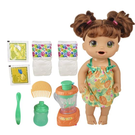Imagem de Baby Alive Magical Mixer Baby Doll Tropical Treat com liquidificador