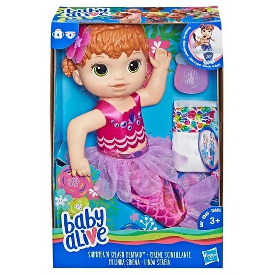 Baby Alive Original Linda Sereia Ruiva Hasbro E3693 Boneca Baby Alive Magazine Luiza