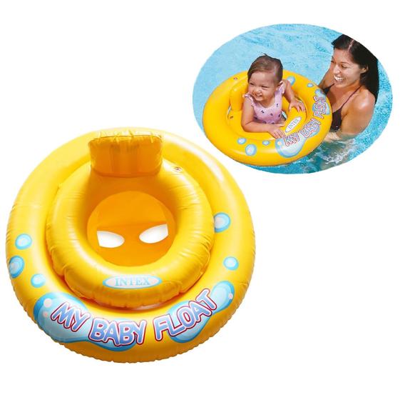 Imagem de Baby Bote Fralda Com Assento Bebê Inflável Piscina E Praia Intex