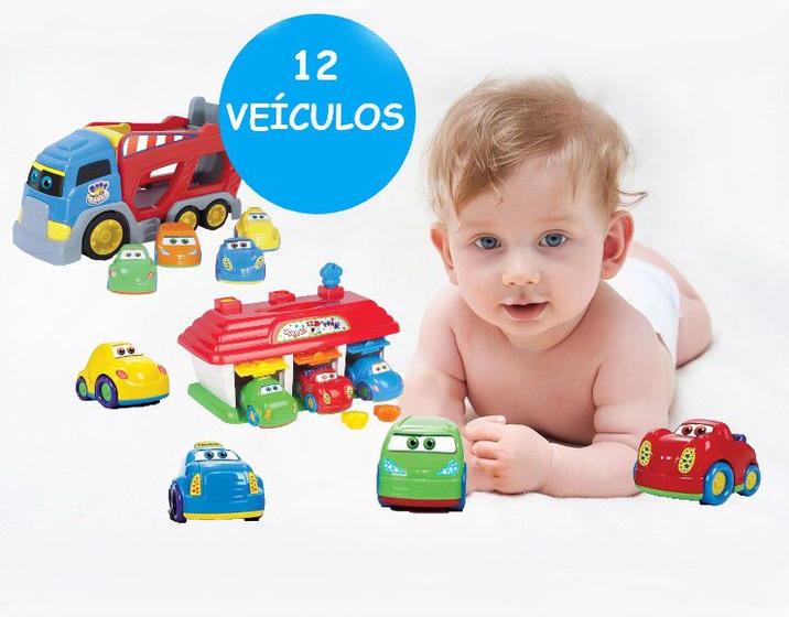 Imagem de Baby Brinquedos Para Meninos 12 Carrinhos Educativos