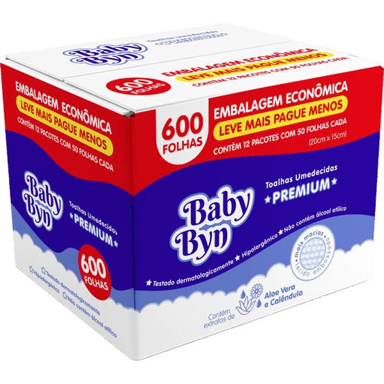 Imagem de Baby byn kit com 3 caixas de toalha umedecida 1800 folhas com aloe vera e rosa centifolia