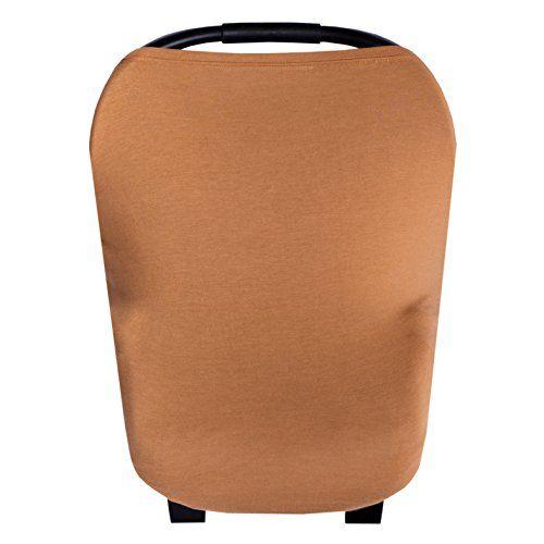 Imagem de Baby Car Seat Cover Canopy and Nursing Cover Multi-Use Stretchy 5 in 1 Gift "Camel" by Copper Pearl