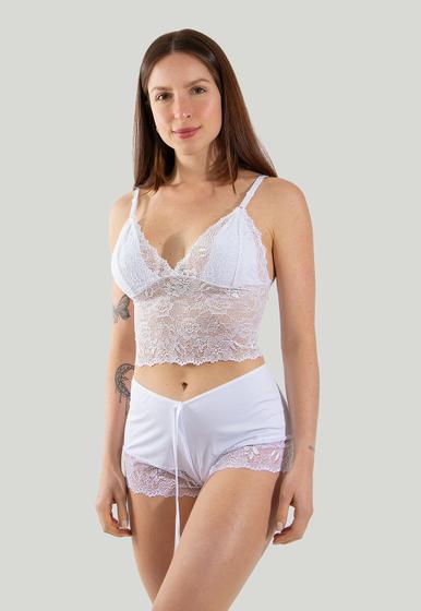 Imagem de Baby Doll Feminino Lingerie Sexy Rendado