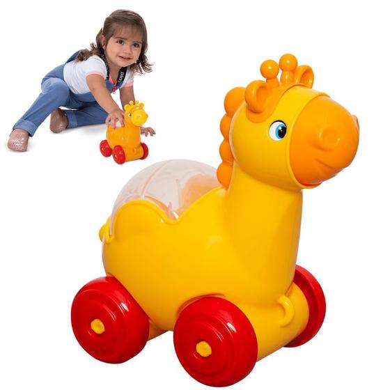 Imagem de Baby Fofo Girafa Brinquedo Infantil Educativo Para Bebês