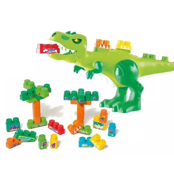 Imagem de Baby Land Dino Jurassic 30 Blocos De Montar - By Bsmix